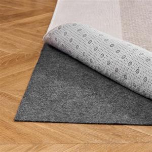 VEVOR Tappetino Antiscivolo Sottotappeto da 914,4 x 1524 x 5,6 mm con Cuscino in Feltro a Doppia Superficie e Antiscivolo in Gomma, Protezione per Pavimenti in Legno per Tutti i Pavimenti, Finiture