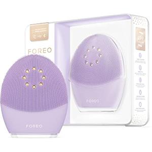 FOREO LUNA 3 plus, spazzola con termodetersione e microcorrente tonificante, pelli sensibili, ultraigienica, massaggio T-Sonic, 16 intensità, 125 usi/carica USB, collegabile all'app, garanzia 2 anni