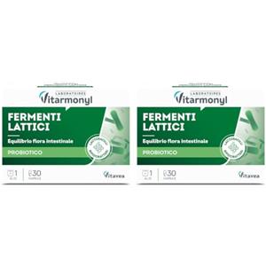 Vitarmonyl Fermenti Lattici Probiotico - Benessere Intestinale - 30 Capsule (Confezione da 2)