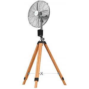 Cecotec EnergySilence 1600 Woody Smart treppiede ventilatore 50W, 4 pale 16 pollici, diametro 40 cm, motore in rame, 3 velocità, altezza regolabile 130 cm, oscillazione fino a 80º, telecomando