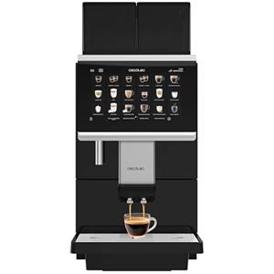 Cecotec Macchina da Caffè Superautomatica Commerciale Cremmaet Lounge. 2900W, Schermo Touch, Macinatura Uniforme, 2 Macinini, 35 Bevande, 2 Serbatoi di Caffè in Grani 700g e 2 per Latte in Polvere