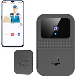 FIRE BULL Videocitofono Wireless 2.4G WiFi con Telecamera e Visione Notturna | Audio Bidirezionale, IP65 Impermeabile, Installazione Facile, Campanello Video, Senza Fili