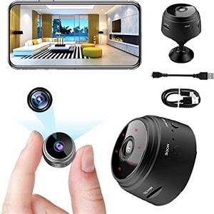 INKT Telecamera Spia, 1080P HD Telecamera Nascosta Wifi Senza Fili Microcamera per Casa Lunga Durata Batteria Mini Videocamera Sorveglianza Interno con Visione Notturna Rilevamento di Movimento