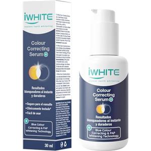 iWhite Serum+ Correttore Colore Dentale 30ml - Sbiancante Dentale Istantaneo per Denti Gialli o Macchiati - Dentifricio Sbiancante Sérum Blu - Effetto Denti Bianchi Protegge lo Smalto
