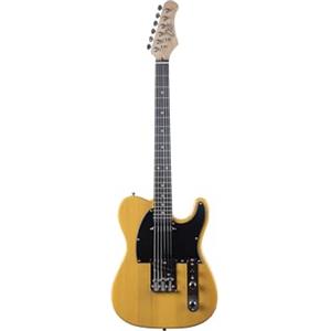 EKO GUITARS - Chitarra Elettrica TL‑300, Corpo Pioppo, Manico Acero, Tastiera Laurel, 2 Pickup Single Coil, Ponte Stile Tele, 22 Tasti, Colore Butterscotch