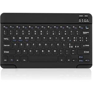 COEZFE Tastiera Wireless Bluetooth, 10 Rechargeable Tastiera Universale | Piccola Tastiera Wireless per IOS/Android/Windows/iPad/Tablet/iPad/Telefoni/Samsung/ Lenovo/ Xiaomi/ Honor, Italiano QWERTY
