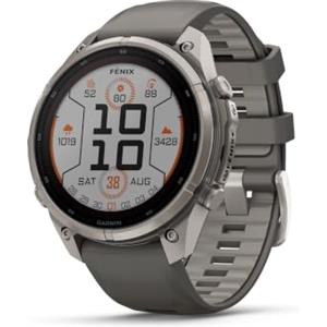 Garmin fēnix® 9 Pro Solar, Titanio, 47mm, Grafite/Nero | Display di ricarica solare, smartwatch GPS multisport premium