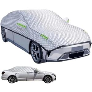 Generico Copertura Auto Antigrandine | Telo Di Protezione Solare Per Auto 530×250CM | Parasole Auto Esterno Anti Calore, Anti UV Pioggia Antifurto, Mezza Copertura Per La Maggior Parte Delle Auto, Tutte Le Cond