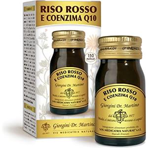 Dr Giorgini RISO ROSSO E COENZIMA Q10 pastiglie - 30 g (Integratore in pastiglie di riso rosso, alta concentrazione, 2,5 mg di monacolina K in 1 pastiglia, scorta per 5 mesi)