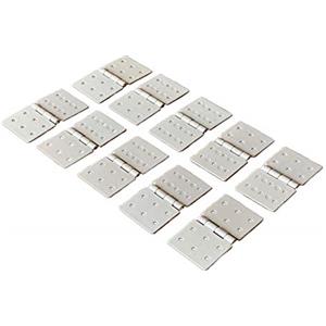 VUNIVERSUM 10 pz mini cerniera in nylon 37 x 20 mm Ruder cerniera aereo RC aereo a vela Ruder Aileron Querruder bianco modellismo