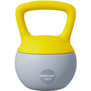 SPORTNOW Kettlebell 6/8/10/12kg - Collaborazione Aosom.fr x FFHandball - Manubrio con impugnatura antiscivolo per fitness, sollevamento pesi, cardio
