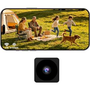 Bextgoo 4K Mini Telecamera Spia, Opzioni Wi-Fi o senza Wi-Fi | Visione Notturna, Rilevamento del Movimento, Videocamera Sorveglianza Interno Wifi per Casa/Animale/Interni/Esterni