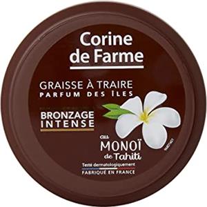 Corine de Farme - Grasso da mungere abbronzante intenso - Olio Bronzante - Abbronzante intensificato senza autoabbronzante - Monoi de Tahiti, Profumo delle Isole - Vaso 150 ml