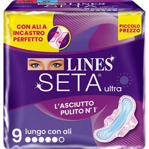 FATER SpA LINES SETA ULTRA ASSORBENTI LUNGO ALI DWCT 9 PEZZI