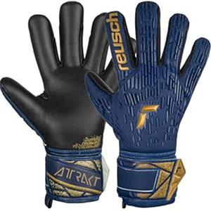Reusch Guanti da portiere per adulti | ottima presa e grande stabilità | vestibilità perfetta, traspirante, allenamenti e partite, erba sintetica e naturale, Taglie 7,5-11, Attrakt Freegel Silver
