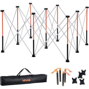 VEVOR Banco da Lavoro Pieghevole Portatile 1264 x 1264 mm Tavolo di Lavoro Pieghevole Senza Montaggio, Carico di 1589 kg con Borsa Portaoggetti, Piano del Tavolo Non Incluso, per Garage, Officina