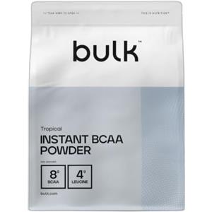 Bulk Pure Instant Branched Chain Amino Acids BCAA Powder, Tropical, 500 g | 50 Porzioni
