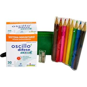 Oscillo Difese da 3 Anni - Difese Immunitarie Bambini 30 Stick + Omaggio | integratore alimentare, malanni stagionali, sistema immunitario, semi di pompelmo, vitamina D3, C, zinco, beta-glucani