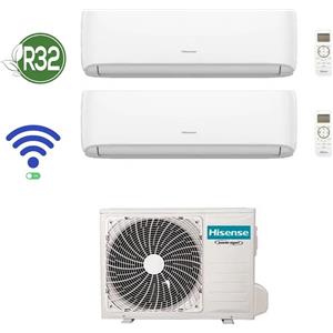 Hisense GARANZIA ITALIA Condizionatore Climatizzatore Dual Split Hisense Hi-Comfort 9000+9000 BTU esterna 2AMW35U4RGC WiFi A++