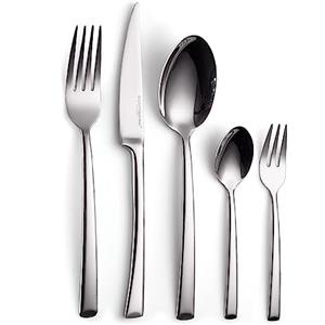 ECHTWERK Posate Avelino, Silver Edition, 30 Pezzi, Posate per 6 Persone, Acciaio Inossidabile 18/10, Lucido, Set di Posate, per tavoli Festivi, con Scatola di immagazzinaggio