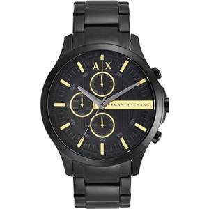 Armani Exchange Orologio per uomo, Movimento cronografo al quarzo e cassa da 46 mm con cinturino in acciaio