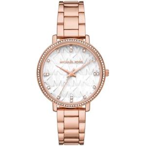 Michael Kors Donna Orologio Pyper, movimento al quarzo a tre lancette con cinturino in acciaio inox o in lega