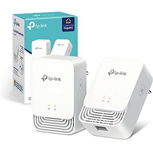 TP-Link [Nuovo] TP-Link PG1200 KIT Powerline G.hn1200, G.hn Wave2 SISO, 1 × Porta Gigabit, Modalità di Risparmio Energetico, Plug & Play, Powerline di Nuova Generazione Più Affidabile