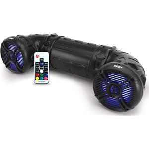 Pyle Altoparlanti Bluetooth da 800 Watt, Casse Audio Amplificate da 16,5 Centimetri con Luci LED Multicolore, Cassa Bluetooth Impermeabile per Uso Esterno