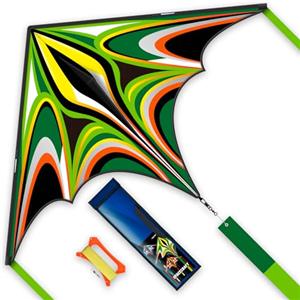 SGftre Aquilone facile da maneggiare, leggero in fibra di vetro, adatto per tutte le età, popolare design Delta, pronto a volare, ad alta resistenza, attività all'aperto, grande aquilone a linea
