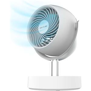 Cecotec - Ventilatore da Tavolo EnergySilence 800 Cyclone Desk Portable, motore DC da 10 W, 6 pollici, potente batteria da 4000 mAh, 5 velocità, oscillazione automatica a 60º