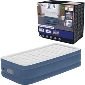 Bestway 6713P-7 Materasso Singolo Twin AlwayzAire con Pompa a Doppia Azione, 1.91 m x 97 cm x 46 cm, Blu