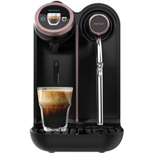 Cecotec Macchina Caffè a Capsule Power Caps Spin. 1850W | 20 Bar, Compatibile Nespresso, 1.5L Acqua, Display Intuitivo, 7 Bevande, Autospegnimento, Basso Consumo, Sensore Temperatura