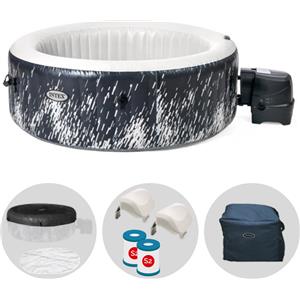 Intex PureSpa Bubble Glow Deluxe - Ø196x71 cm - Piscina idromassaggio spa 28494NP