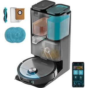 Cecotec Robot Aspirapolvere Lavapavimenti con Mappatura Conga 20090 ProAI InfinitySoap Cut&Spa. 8000Pa. Mopas Elevabili. Home&Wash. 240m2. APP. Bluetooth/WiFi. Batteria 5200mAh. Pulizia Autonoma
