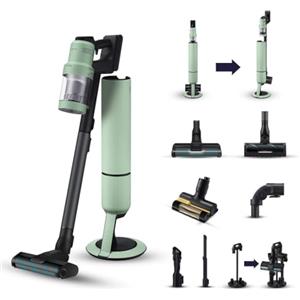 Samsung Scopa Elettrica Ricaricabile VS90F40DEM/WA BESPOKE Jet Ultra complete extra, Aspirapolvere Senza Filo, Clean Station, Potenza 400W, Fino a 160 Min di Autonomia, Satin Mint