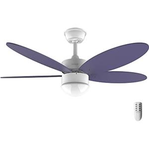 Cecotec Ventilatore da soffitto con luce EnergySilence Aero 4260 Purple. 40 W, motore DC, diametro 42" con 5 pale reversibili, luce LED, telecomando, timer, 6 velocità