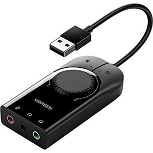 UGREEN External Sound Card Ugreen CM129 USB 15cm Black