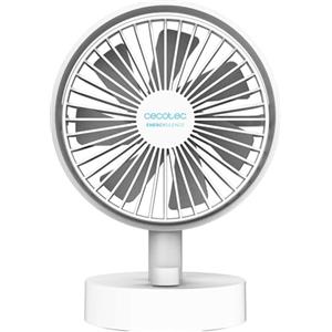 Cecotec Ventilatore Portatile da Batteria Energysilence 2000 Portable Desk. | Diametro 6 Pollici, Batteria 2000mAh, Ruota, Oscillazione Automatica e Inclinazione Regolabile, Cavo Incluso Tipo C
