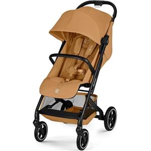 CYBEX Gold Passeggino BEEZY con posizione reclinabile ergonomica, Dalla nascita a circa 4 anni (max. 22 kg), Pieghevole in modo compatto, Sistema di cinture a una mano, Cinnamon Yellow