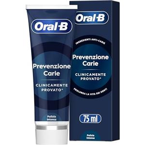Oral-B Dentifricio Clinical Prevenzione Carie 75ml, Dentifricio, Clinicamente Provato, Pulizia Denti Efficace, Alito Fresco, Pulizia Intensa