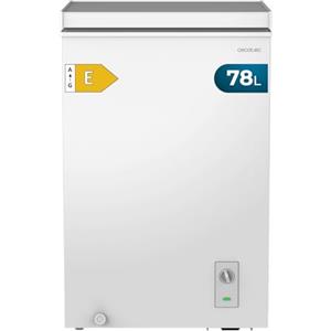 Cecotec Congelatore a Pozzetto Bolero CoolMarket A Pozzetto 78 White E, 78L | Capacità, Controllo Meccanico, Termostato Regolabile, Cestello Organizer, Sbrinamento Manuale, Classe Energetica E
