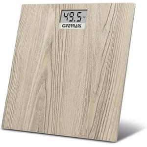 G3 Ferrari G30065 Bilancia Pesapersona "Rovere", Display LCD, Pedana in Vetro, Speciale grafica 3D effetto rovere sbiancato