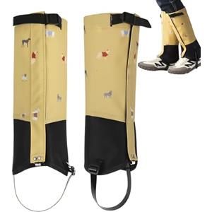 Generisch Ghette per scarpe da trekking, impermeabili e regolabili | Protezioni traspiranti per scarpe per adolescenti, ragazze, arrampicata, moto, racchette da neve, ciclismo, sci