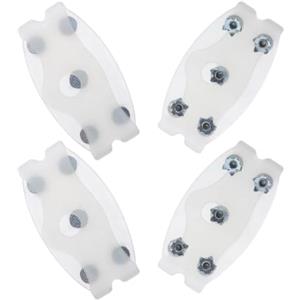 GALPADA 2 Paia Ramponcini Trekking Antiscivolo da Ghiaccio per Scarponi, | Tacchetti da Ghiaccio Silicone Tpe e Punte in Acciaio Manganese, per Scarpe Outdoor e Sentieri Ghiacciati