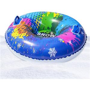 Generic Tubi da neve per adulti, in PVC, portatile, resistente al freddo, 37,4 | Slitta da neve gonfiabile resistente da 95 cm per bambini | ragazzi e famiglie coppia inverno slittino neve tubi per PVC