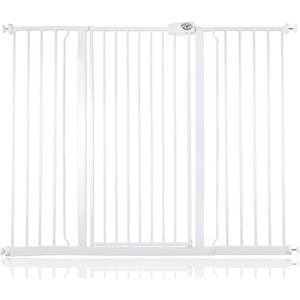 Bettacare Cancelletto Child & Pet per Bambini e Animali, 133.2cm - 140.8cm, Bianco, Cancelletto Extra Alto con un'Altezza di 104cm, Cancelletto per Bambini e Barriera per Animali Domestici