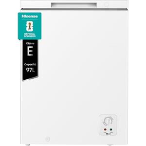 Hisense FT100N1BWE NUOVO Congelatore a Pozzetto con capacità 97 litri, Silenzioso MAX 40 dB, Bianco