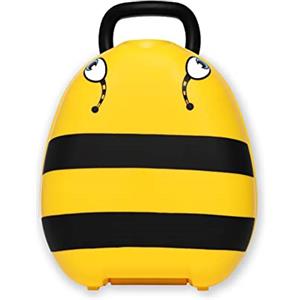 My Carry Potty - Vasino da Viaggio Antigoccia (Calabrone - Giallo) | Antigoccia brevettato, meno di 1 kg, riutilizzabile senza sacchetti; ideale per asilo, auto e vacanze; da 18 mesi