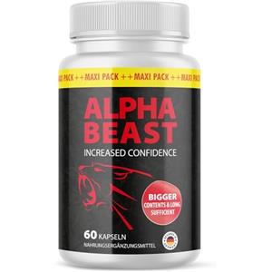 MayProducts Alpha Beast Capsule | Energia per l'uomo attivo | 60 capsule | Integratore alimentare con L-arginina, L-citrullina, maca, estratto di semi d'uva e zinco
