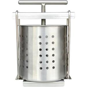 Generic Pressa per vino alla frutta, in acciaio inox da 2,5 l, con camera di | Miele Olio d'Oliva Pressa per Genitori Chef Apicoltori Feste Feste Riunioni Preparazione Pasto Cucina Giornaliera RV Hotel
